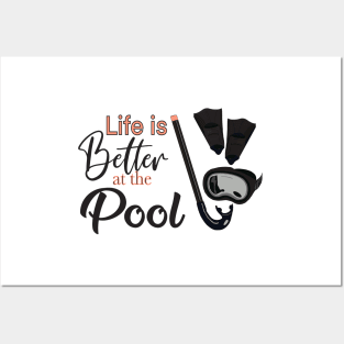 Life is Better at the Pool Posters and Art